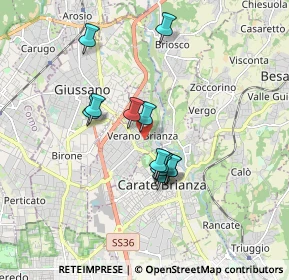 Mappa Vicolo Pretorio, 20843 Verano Brianza MB, Italia (1.39333)