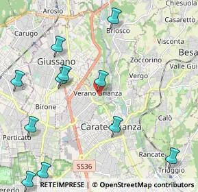 Mappa Vicolo Pretorio, 20843 Verano Brianza MB, Italia (2.65818)