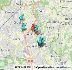 Mappa Via Vittorio Emanuele, 20843 Verano Brianza MB, Italia (1.23182)
