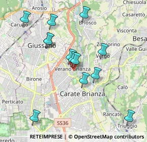 Mappa Vicolo Pretorio, 20843 Verano Brianza MB, Italia (1.88077)