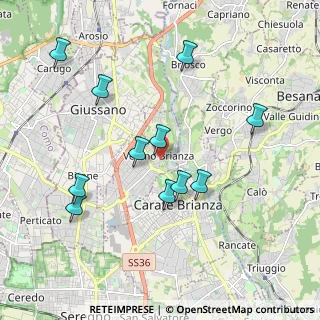 Mappa Via Vittorio Emanuele, 20843 Verano Brianza MB, Italia (1.93727)