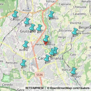 Mappa Via Vittorio Emanuele, 20843 Verano Brianza MB, Italia (2.16231)