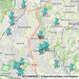 Mappa Via Vittorio Emanuele, 20843 Verano Brianza MB, Italia (3.02667)