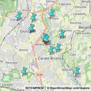 Mappa Via Vittorio Emanuele, 20843 Verano Brianza MB, Italia (1.88077)