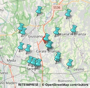 Mappa Vicolo Pretorio, 20843 Verano Brianza MB, Italia (3.83222)