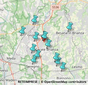 Mappa Via Vittorio Emanuele, 20843 Verano Brianza MB, Italia (3.18692)