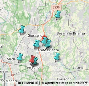 Mappa Via Vittorio Emanuele, 20843 Verano Brianza MB, Italia (3.534)