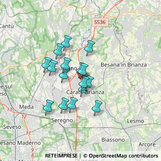Mappa Via Vittorio Emanuele, 20843 Verano Brianza MB, Italia (2.67)