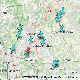 Mappa Via Vittorio Emanuele, 20843 Verano Brianza MB, Italia (4.5175)