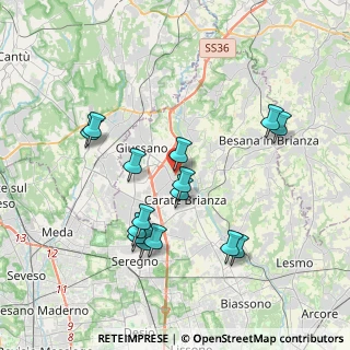 Mappa Via Vittorio Emanuele, 20843 Verano Brianza MB, Italia (3.688)