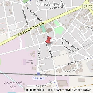 Mappa Via Piave, 8, 24033 Calusco d'Adda, Bergamo (Lombardia)