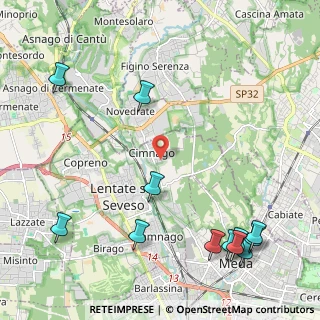 Mappa Via Cevedale, 20823 Lentate sul Seveso MB, Italia (2.95417)