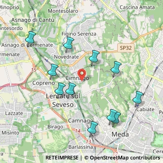Mappa Via Cevedale, 20823 Lentate sul Seveso MB, Italia (2.16091)