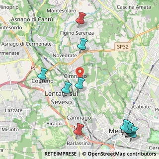 Mappa Via Adamello, 20823 Lentate sul Seveso MB, Italia (2.87818)