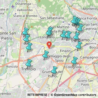 Mappa Piazza OMS ASST, 24129 Bergamo BG, Italia (2.15353)