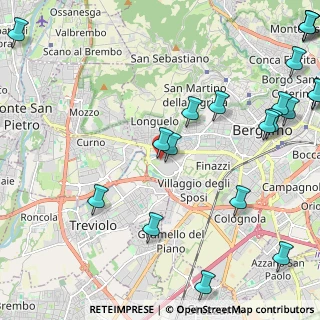 Mappa Piazza OMS ASST, 24129 Bergamo BG, Italia (3.163)