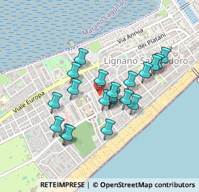 Mappa Via Tirrenia, 33054 Lignano Sabbiadoro UD, Italia (0.3695)