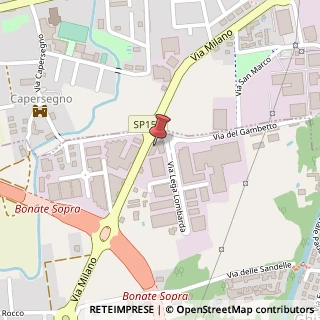 Mappa Via Lega Lombarda, 10, 24040 Bonate Sotto, Bergamo (Lombardia)