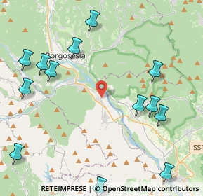 Mappa Piazza Tirondello, 13037 Serravalle Sesia VC, Italia (6.4245)