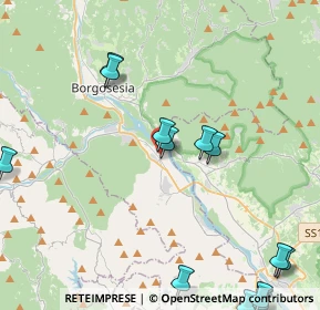 Mappa Piazza Tirondello, 13037 Serravalle Sesia VC, Italia (6.47222)