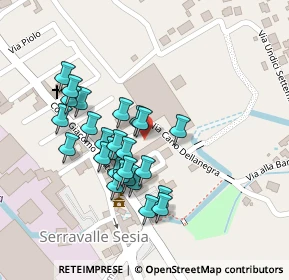 Mappa Piazza Tirondello, 13037 Serravalle Sesia VC, Italia (0.09231)