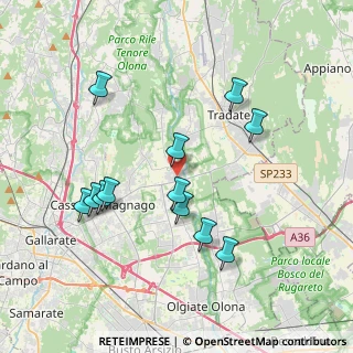 Mappa Via Vittorio Veneto, 21050 Cairate VA, Italia (3.74)