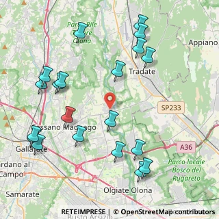 Mappa Via Vittorio Veneto, 21050 Cairate VA, Italia (4.936)
