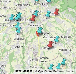 Mappa Via San Pietro angolo via Roma C.C Cascina Levada Esselunga, 23880 Casatenovo LC, Italia (2.453)