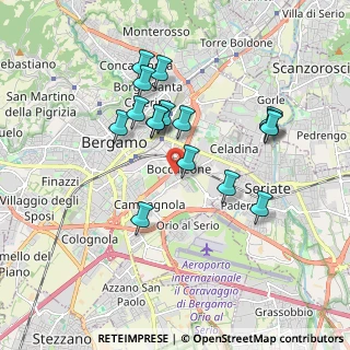 Mappa Via Pietro Isabello, 24125 Bergamo BG, Italia (1.64563)