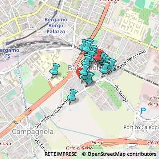 Mappa Via Pietro Isabello, 24125 Bergamo BG, Italia (0.2555)