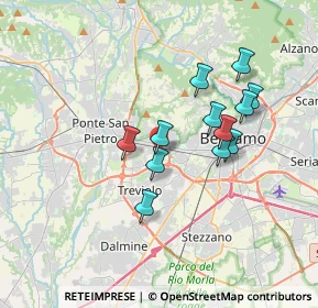 Mappa Via R. Ruffilli, 24035 Curno BG, Italia (2.975)