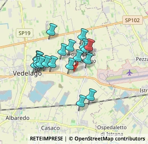 Mappa Via Fiume Fossalunga, 31050 Vedelago TV, Italia (1.419)