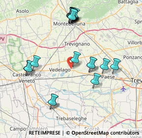 Mappa Via Fiume Fossalunga, 31050 Vedelago TV, Italia (8.3945)