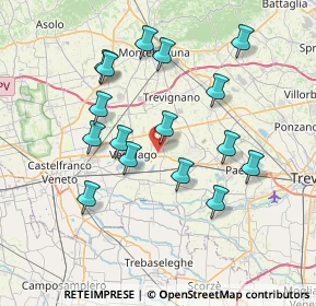 Mappa Via Fiume Fossalunga, 31050 Vedelago TV, Italia (7.0875)