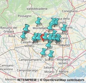 Mappa Via Fiume Fossalunga, 31050 Vedelago TV, Italia (9.504)