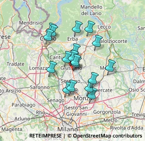 Mappa Via A. Furlanelli, 20050 Verano Brianza MB, Italia (10.50778)