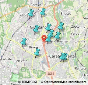 Mappa Via A. Furlanelli, 20050 Verano Brianza MB, Italia (1.52833)