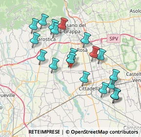 Mappa SP97, 36056 Tezze sul Brenta VI, Italia (7.49526)