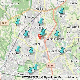 Mappa Via Amilcare Ponchielli, 20833 Giussano MB, Italia (2.23)