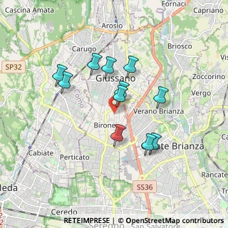 Mappa Via Amilcare Ponchielli, 20833 Giussano MB, Italia (1.49455)