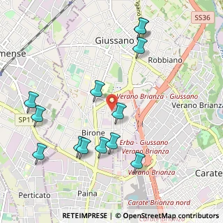 Mappa Via Amilcare Ponchielli, 20833 Giussano MB, Italia (1.14308)