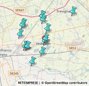 Mappa Via Eugenio Montale, 31050 Vedelago TV, Italia (3.47267)