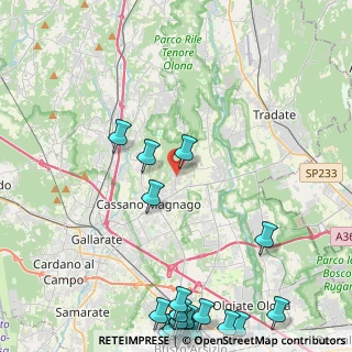 Mappa Bolladello, 21050 Cairate VA, Italia (6.65737)