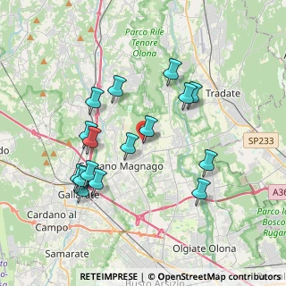 Mappa Piazza I Maggio, 21050 Cairate VA, Italia (3.66125)