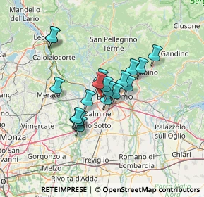 Mappa Strada delle Massere, 24035 Curno BG, Italia (9.69579)