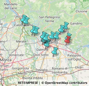 Mappa Strada delle Massere, 24035 Curno BG, Italia (9.28188)