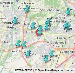 Mappa Strada delle Massere, 24035 Curno BG, Italia (2.01313)