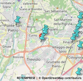 Mappa Strada delle Massere, 24035 Curno BG, Italia (2.775)
