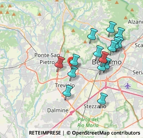 Mappa Strada delle Massere, 24035 Curno BG, Italia (3.53267)