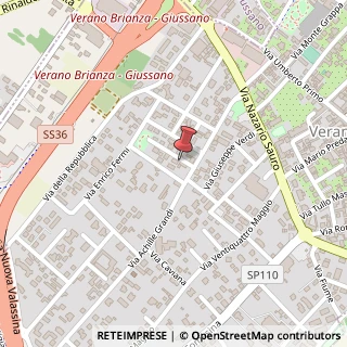 Mappa Via Michelangelo Buonarroti, 1, 20834 Verano Brianza, Monza e Brianza (Lombardia)